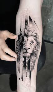 Lejon, tatuering, lion tattoo.