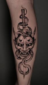 Djävuen tatuering, Devil tattoo.