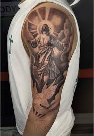 Jesus tatuering, Jesus tattoo.