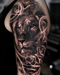Lejon, tatuering, lion tattoo.