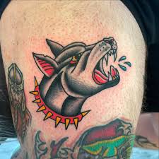 Hund tatuering, Dog tattoo.