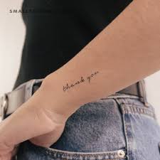 Thanky you tatuering, tattoo.