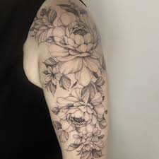 Blommor tatuering, Flowers tattoo.