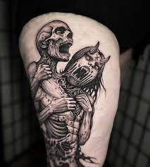 Demon tatuering, Demon tattoo.