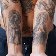 Jesus tatuering, Jesus tattoo.