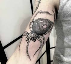 Spindel, spindlar tatuering, spider tattoo.