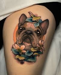 Hund tatuering, Dog tattoo.