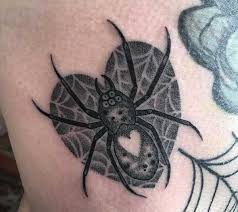 Spindel väv tatuering, Spider web tattoo.