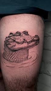 Krokodil, alligator tatuering, crocodile, alligator tattoo.