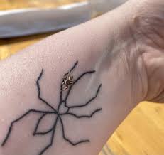 Spindel, spindlar tatuering, spider tattoo.