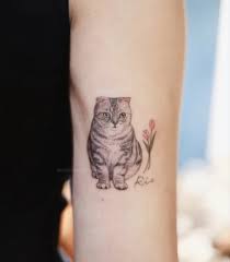 Katt tatuering, Cat tattoo.