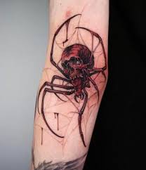 Spindel, spindlar tatuering, spider tattoo.