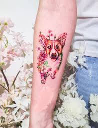 Hund tatuering, Dog tattoo.