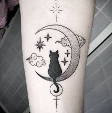 Katt tatuering, Cat tattoo.