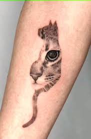 Katt tatuering, Cat tattoo.