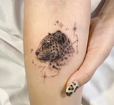 Leopard tattoo, leopard tatuering.