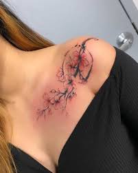 Blommor tatuering, Flowers tattoo.