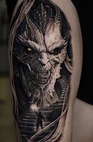 Demon tatuering, Demon tattoo.