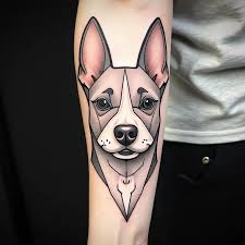 Hund tatuering, Dog tattoo.