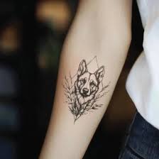 Hund tatuering, Dog tattoo.