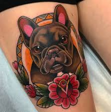 Hund tatuering, Dog tattoo.