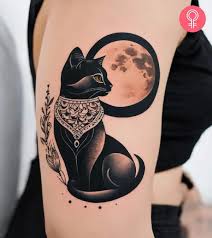 Katt tatuering, Cat tattoo.