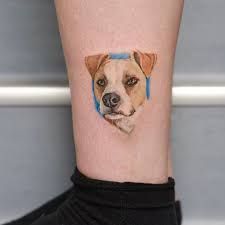 Hund tatuering, Dog tattoo.