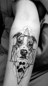 Hund tatuering, Dog tattoo.