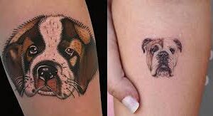 Hund tatuering, Dog tattoo.