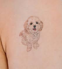 Hund tatuering, Dog tattoo.
