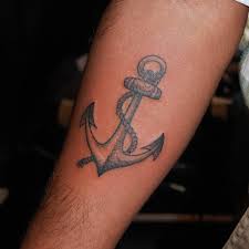 Ankae tatuering, Anchor tattoo.