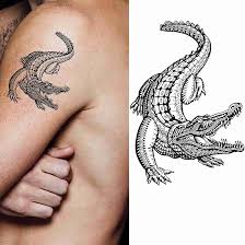 Krokodil, alligator tatuering, crocodile, alligator tattoo.