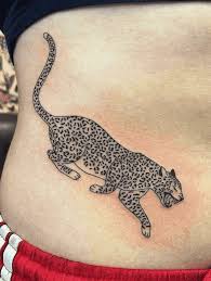 Leopard tattoo, leopard tatuering.