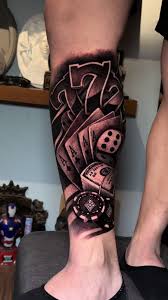 Lucky NR 7 tatuering, Lucky NR 7 Tattoo.