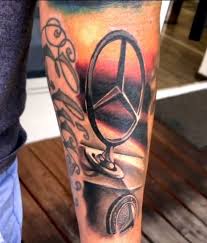 Mercedes tatuering, Mercedes tattoo.