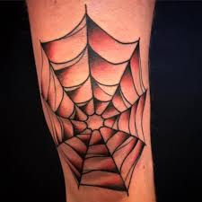 Spindel väv tatuering, Spider web tattoo.
