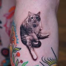Katt tatuering, Cat tattoo.