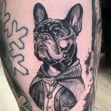 Hund tatuering, Dog tattoo.