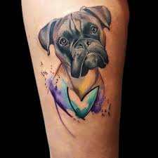 Hund tatuering, Dog tattoo.