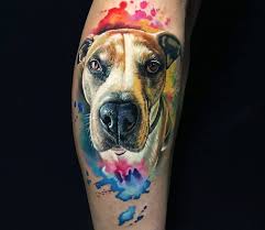 Hund tatuering, Dog tattoo.