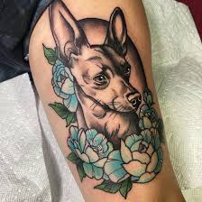 Hund tatuering, Dog tattoo.