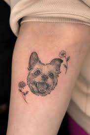 Hund tatuering, Dog tattoo.