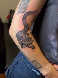 Krokodil, alligator tatuering, crocodile, alligator tattoo.