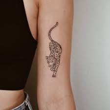 Leopard tattoo, leopard tatuering.
