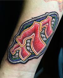 Lucky NR 7 tatuering, Lucky NR 7 Tattoo.