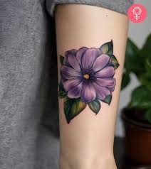 Blommor tatuering, Flowers tattoo.