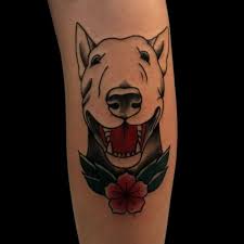 Hund tatuering, Dog tattoo.