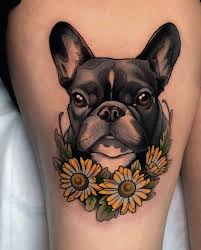 Hund tatuering, Dog tattoo.