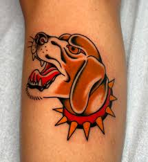 Hund tatuering, Dog tattoo.