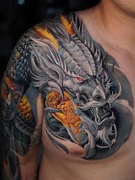 Drak, Drake tatuering, Dragon tattoo.